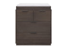 Rustic Grey (084) 74-Forever 4 Drawer Dresser with Changing Top and Interlocking Drawers - Naturals Collection