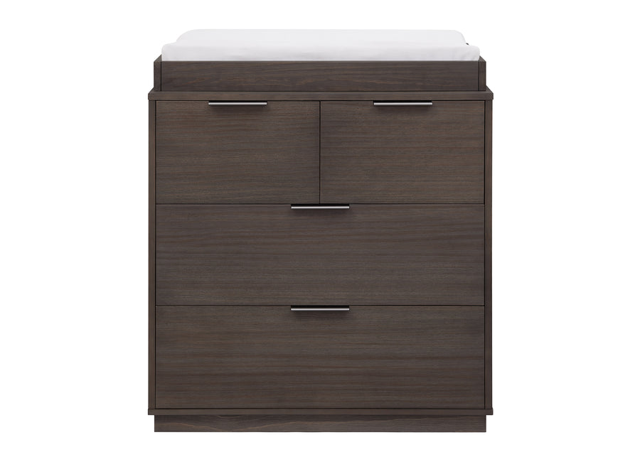 Rustic Grey (084) 74-Forever 4 Drawer Dresser with Changing Top and Interlocking Drawers - Naturals Collection