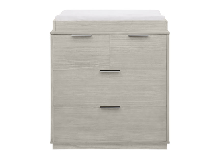 Rustic Mist (1373) 60-Forever 4 Drawer Dresser with Changing Top and Interlocking Drawers - Naturals Collection