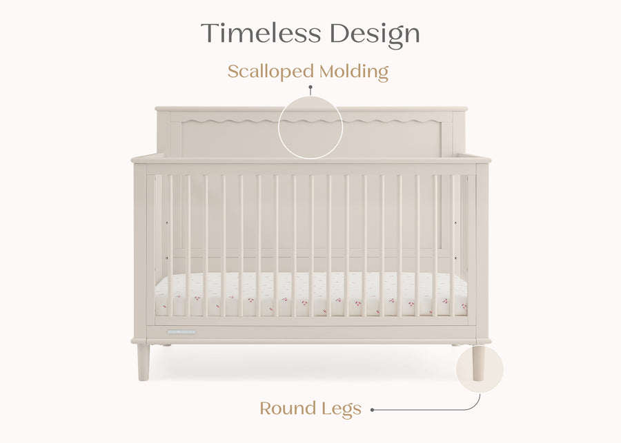 Soft Beige (1560) 44-Penelope 6-in-1 Convertible Crib