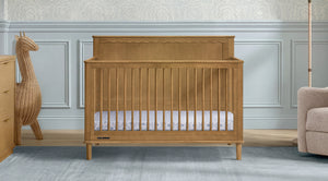 light brown crib and dresser set Pali Napoli Flat Top Convertible Crib and Dresser Set
