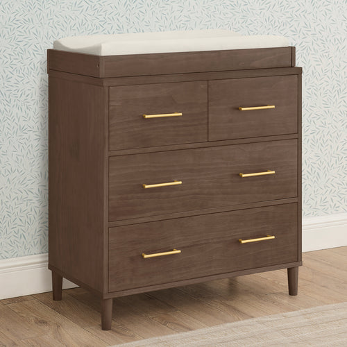 Classic 4 Drawer Dresser with Changing Top and Interlocking Drawers