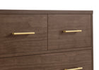 Teak Brown (1526) 46-Classic 4 Drawer Dresser with Changing Top and Interlocking Drawers