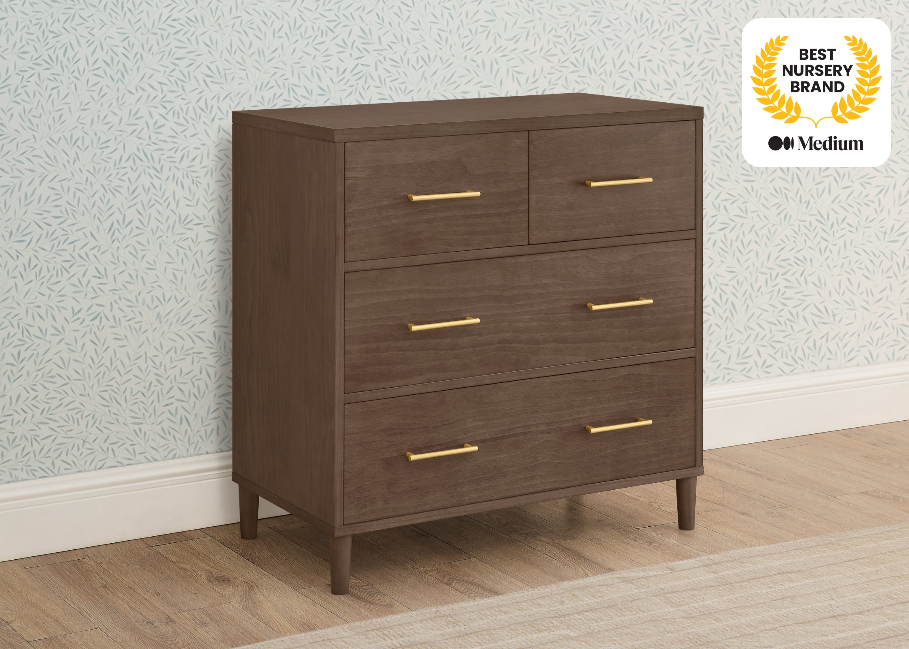 Classic 4 Drawer Dresser with Changing Top and Interlocking