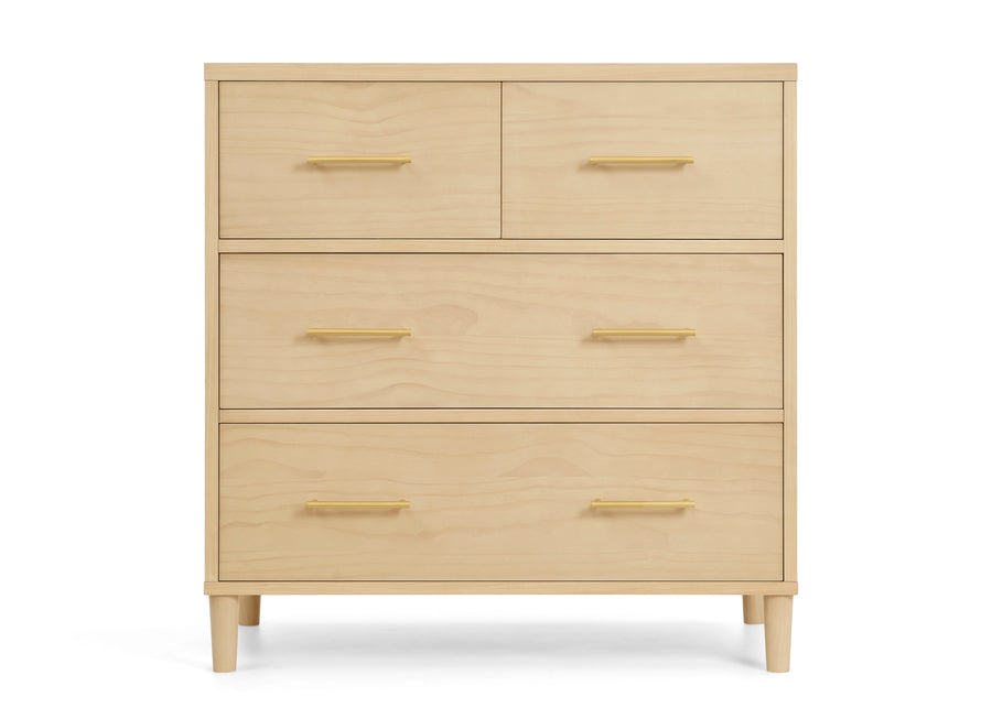 Natural Sandstone (1544) 60-Classic 4 Drawer Dresser with Changing Top and Interlocking Drawers