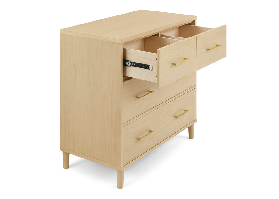 Natural Sandstone (1544) 61-Classic 4 Drawer Dresser with Changing Top and Interlocking Drawers
