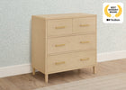 Natural Sandstone (1544) 50-Classic 4 Drawer Dresser with Changing Top and Interlocking Drawers