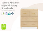 Natural Sandstone (1544) 57-Classic 4 Drawer Dresser with Changing Top and Interlocking Drawers