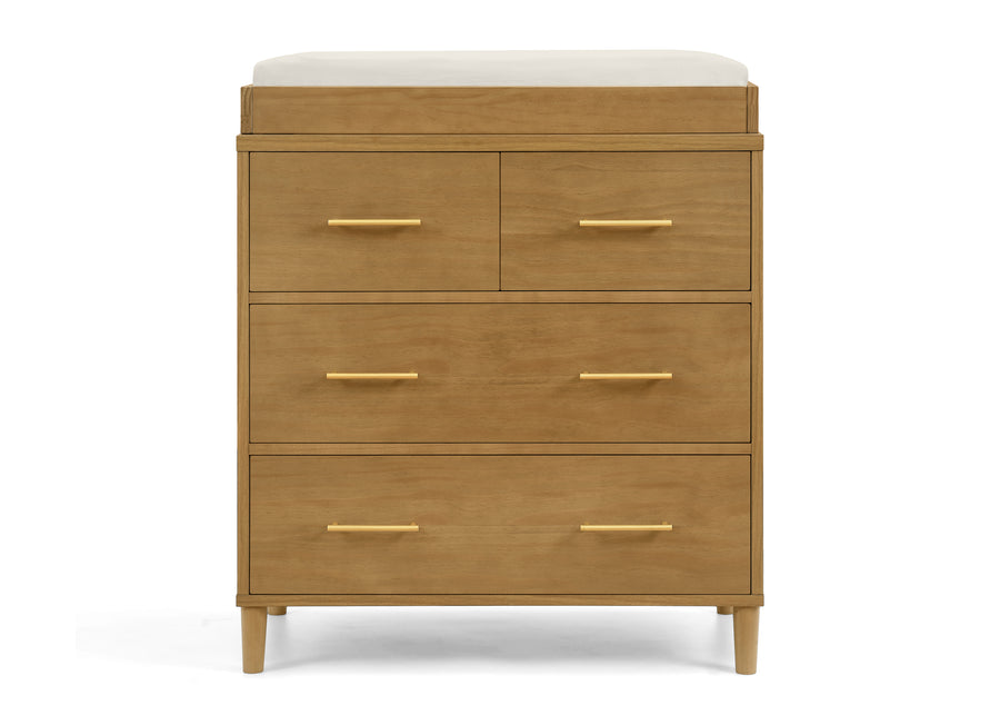 Classic 4 Drawer Dresser with Changing Top and Interlocking Drawers 32-Classic 4 Drawer Dresser with Changing Top and Interlocking Drawers