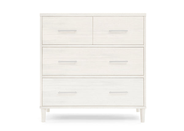 dresser white small Classic 4 Drawer Dresser with Changing Top and Interlocking Drawers
