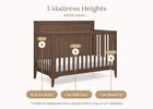 Teak Brown (1526) 22-Kendall 6-in-1 Convertible Crib