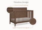 Teak Brown (1526) 23-Kendall 6-in-1 Convertible Crib