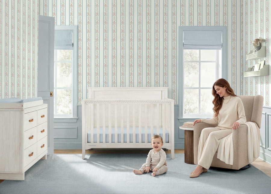 Antique White (1545) 1-Kendall 6-in-1 Convertible Crib