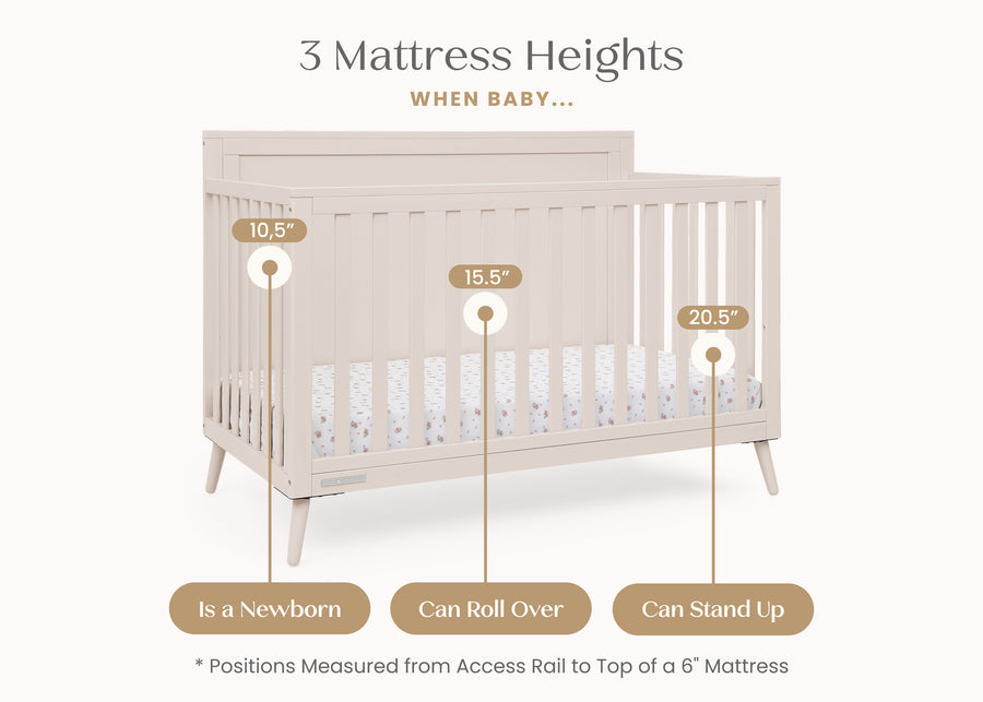 Soft Beige (1560) 20-Lola 6-in-1 Convertible Crib