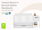 Bianca White (130) 38-Maya 5-in-1 Convertible Crib and Changer with Storage