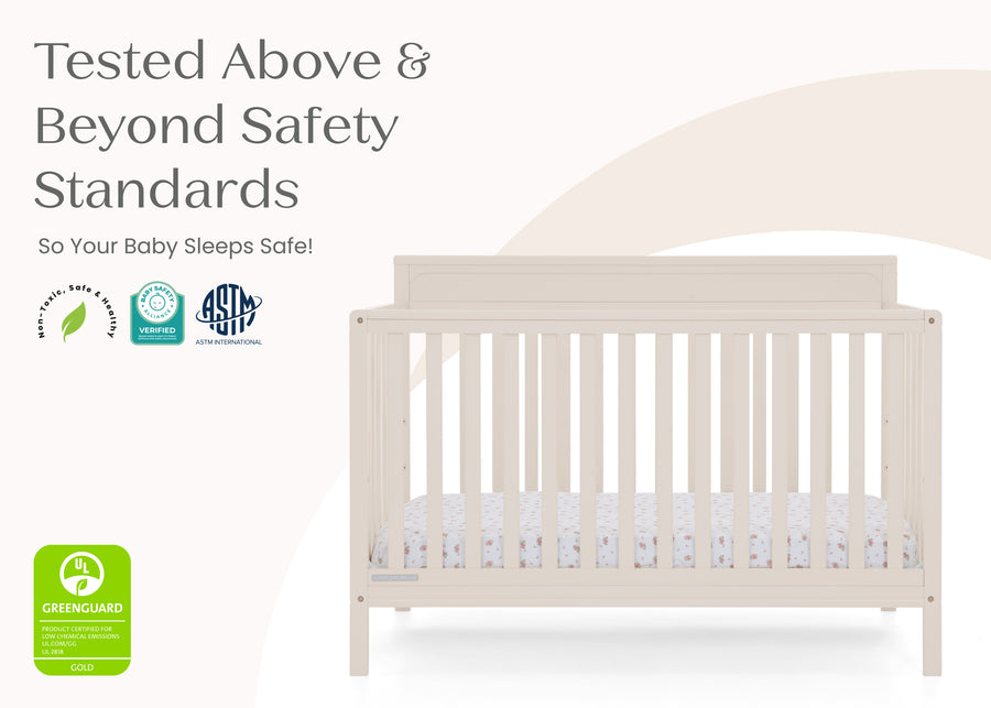 Soft Beige (1560) 8-Isabelle 6-in-1 Convertible Crib