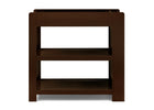 Walnut (1324L) 8-Emmie Changing Table with Bookcase Storage