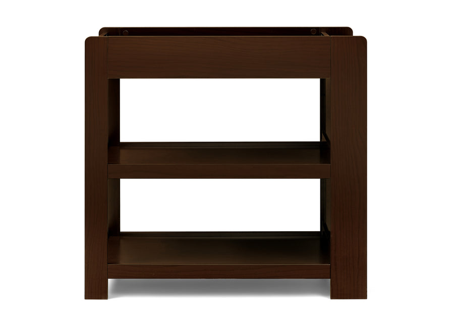 Walnut (1324L) 8-Emmie Changing Table with Bookcase Storage