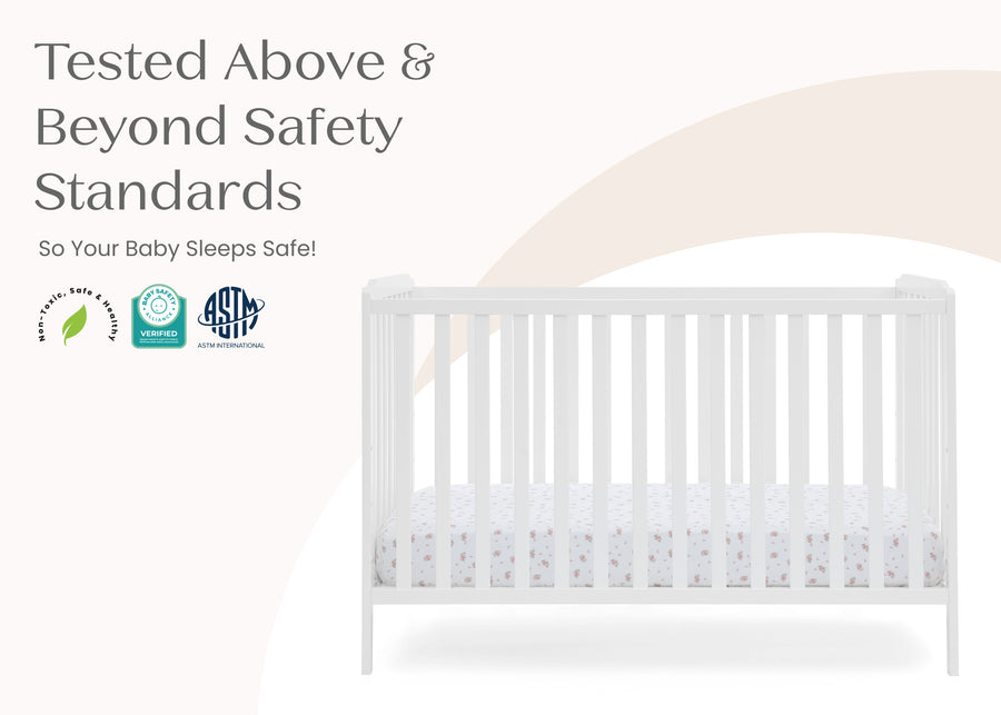 White (1587) 7-Emmie 4-in-1 Convertible Crib