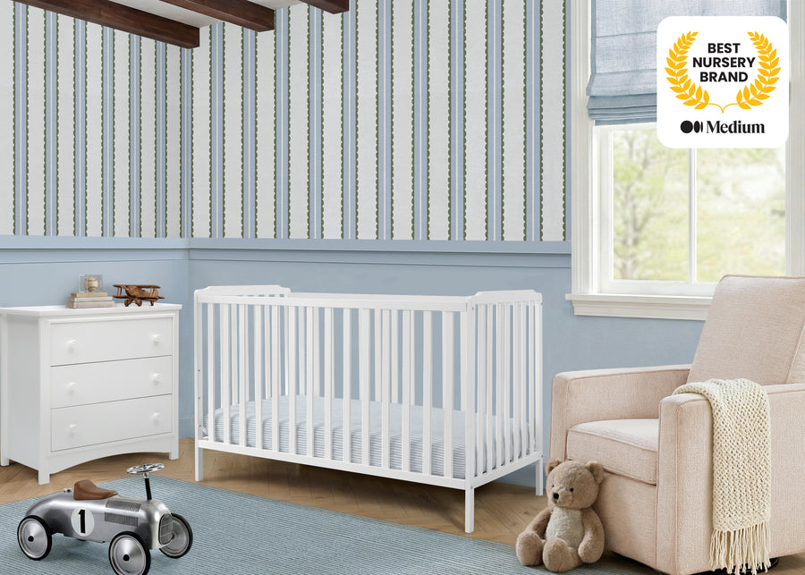 White (1587) 2-Emmie 4-in-1 Convertible Crib