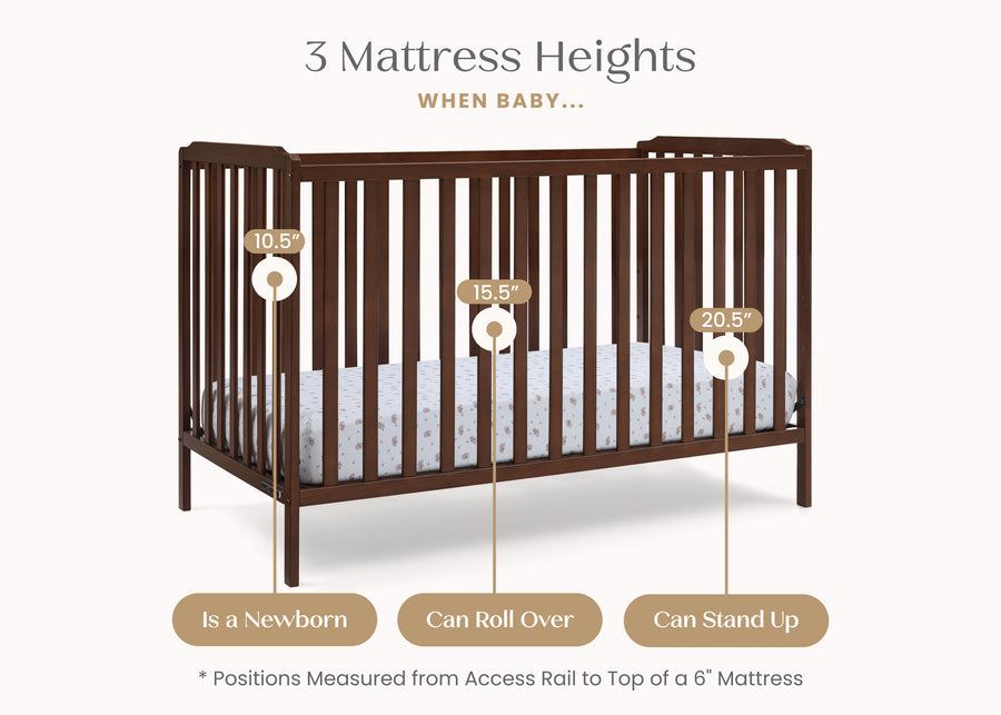 Espresso (1588) 11-Emmie 4-in-1 Convertible Crib
