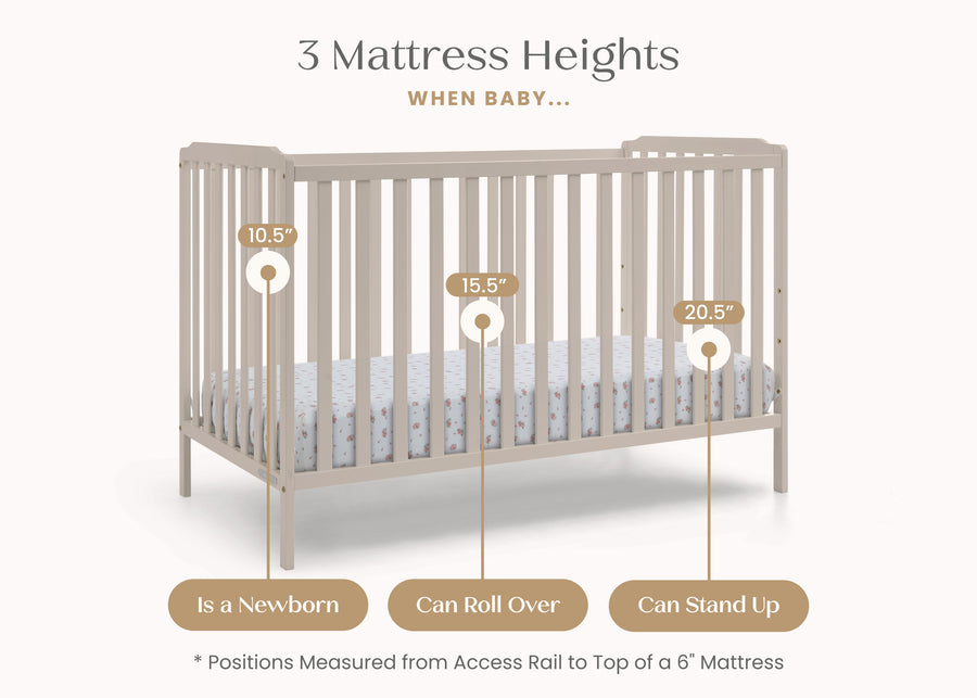 Soft Beige (1590) 29-Emmie 4-in-1 Convertible Crib