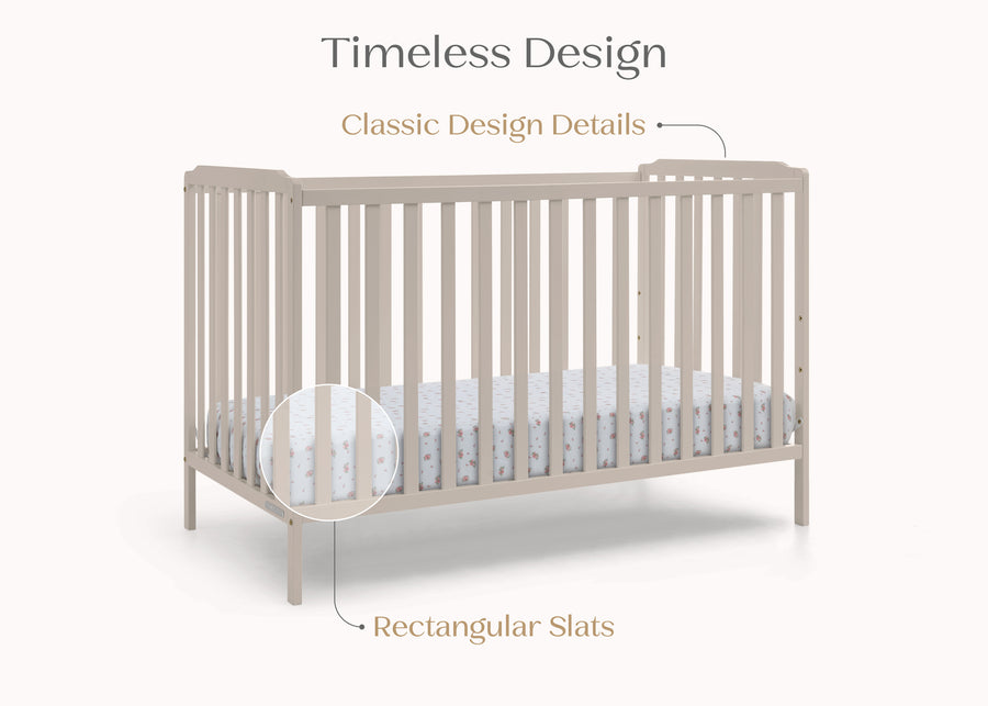 Soft Beige (1590) 31-Emmie 4-in-1 Convertible Crib