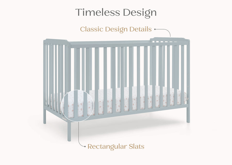 Porcelain Blue (1591) 43-Emmie 4-in-1 Convertible Crib
