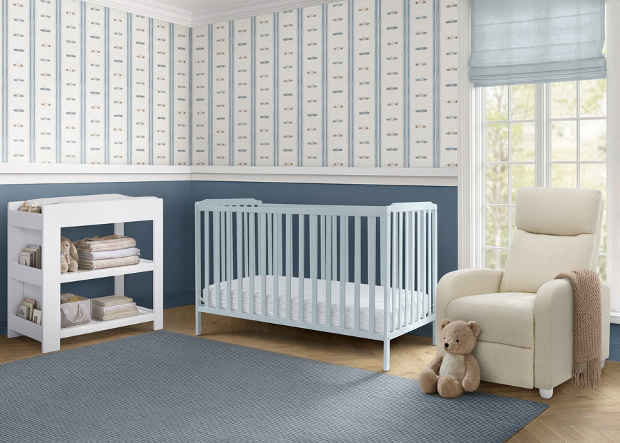 Porcelain Blue (1591) 38-Emmie 4-in-1 Convertible Crib