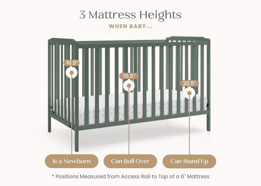 Grassy Glen (359) 18-Emmie 4-in-1 Convertible Crib