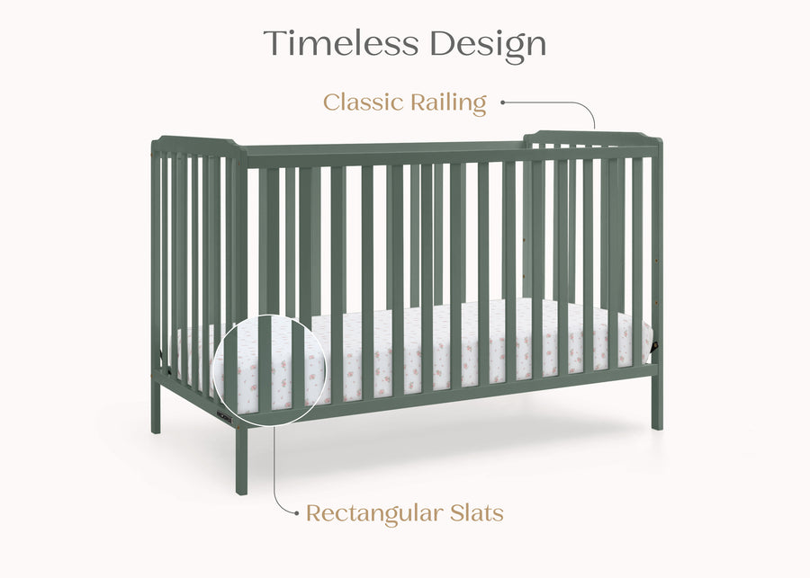 Grassy Glen (359) 20-Emmie 4-in-1 Convertible Crib