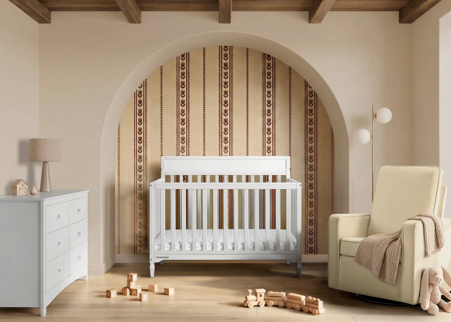 Bianca White (130) 1-Elliot 6-in-1 Convertible Crib