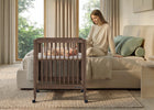 Teak Brown (1526) 2-Grow With Me 9-in-1 Convertible Bassinet to Crib