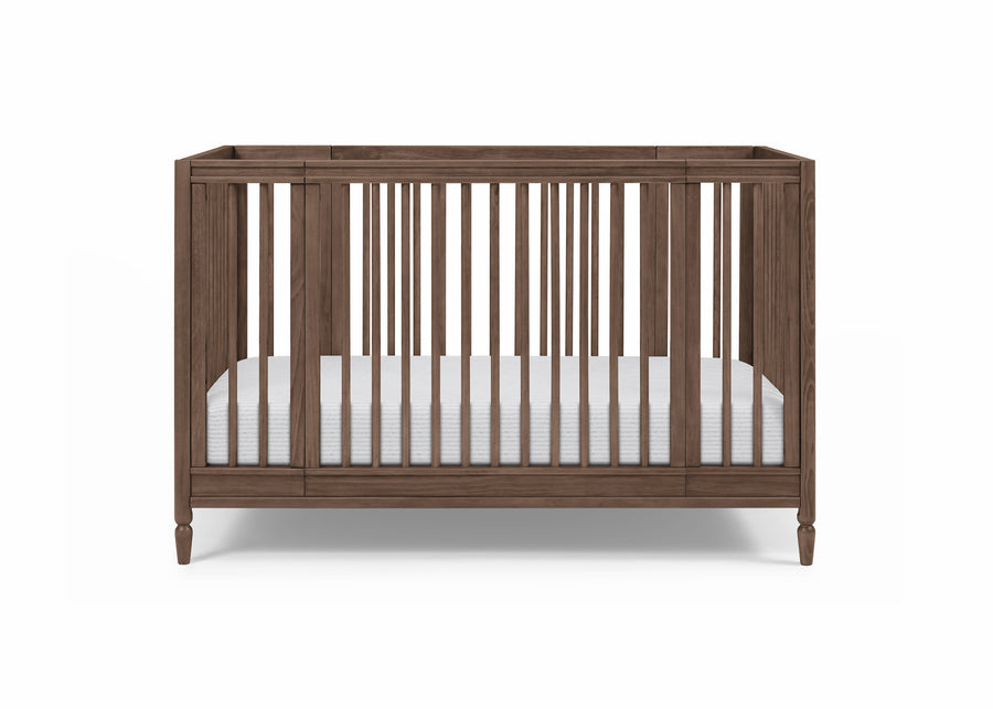 Teak Brown (1526) 3-Grow With Me 9-in-1 Convertible Bassinet to Crib