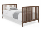 Teak Brown (1526) 9-Grow With Me 9-in-1 Convertible Bassinet to Crib