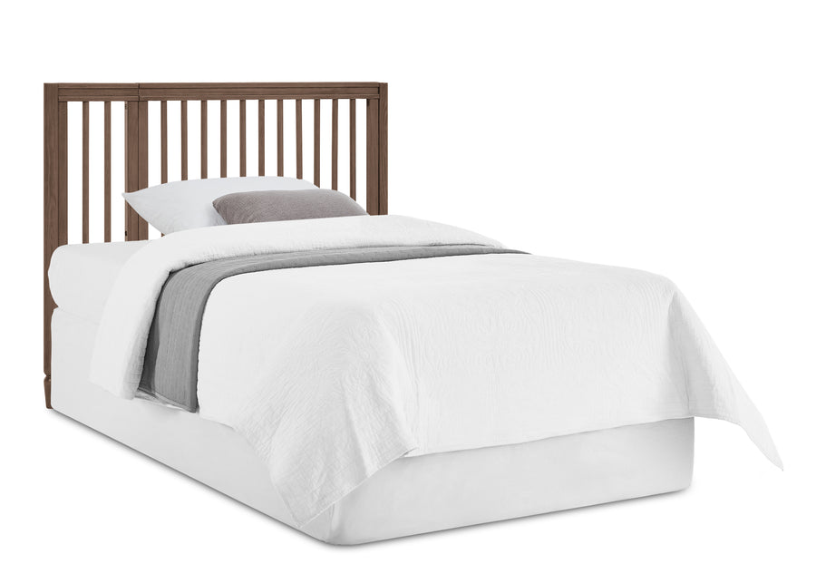 Teak Brown (1526) 10-Grow With Me 9-in-1 Convertible Bassinet to Crib