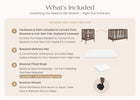 Teak Brown (1526) 6-Jalen Grow With Me 9-in-1 Convertible Bassinet to Crib