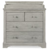 Rustic Mist (1373) 7-Paloma 4 Drawer Dresser with Changing Top and Interlocking Drawers