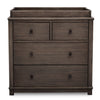 DCB: Rustic Grey (084) 11-Monterey 4 Drawer Dresser with Changing Top and Interlocking Drawers