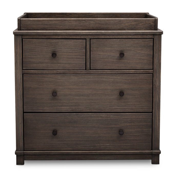 DCB: Rustic Grey (084) 11-Monterey 4 Drawer Dresser with Changing Top and Interlocking Drawers