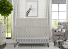 Rustic Mist with Matte Black (1395)  10-Foundry 6-in-1 Convertible Crib