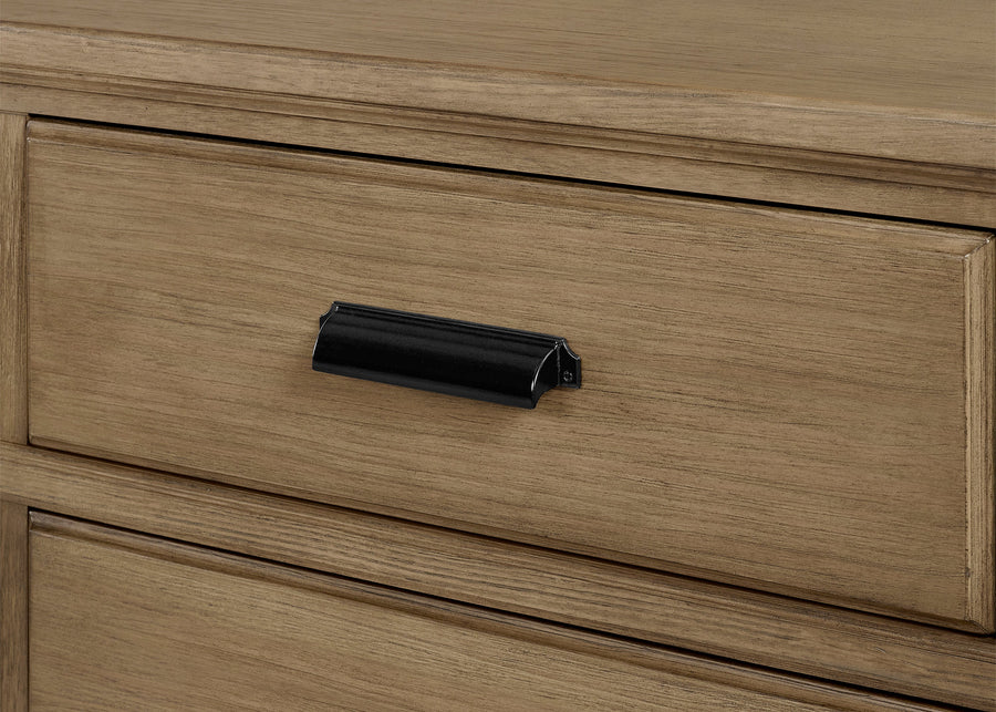 Rustic Acorn (1383) 5-Asher 6 Drawer Dresser with Changing Top and Interlocking Drawers