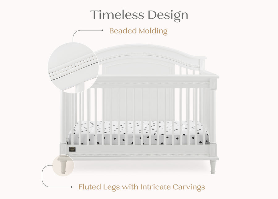 Bianca White (130) 6-Juliette 6-in-1 Convertible Crib