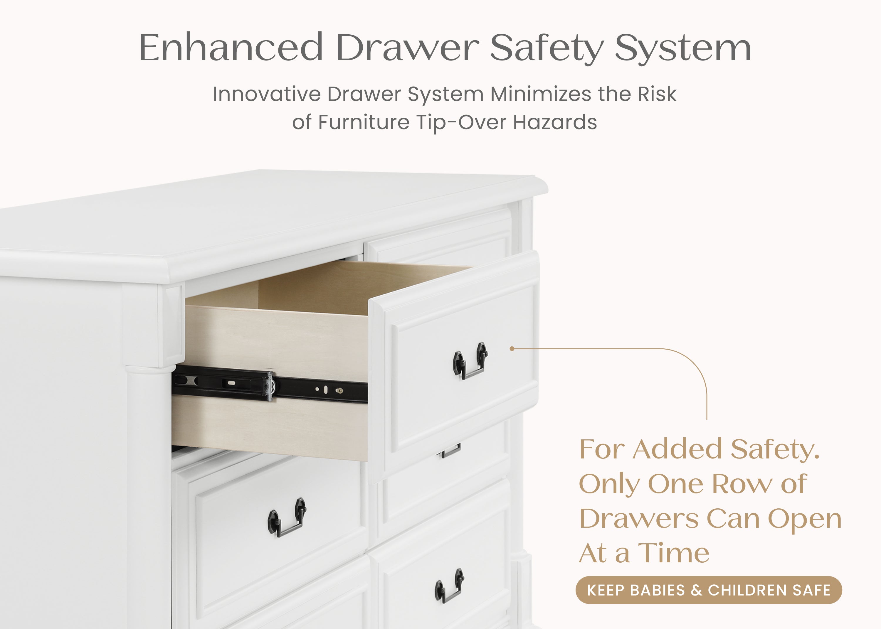 Juliette 6 Drawer Dresser with Changing Top and Interlocking