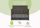 Rustic Grey (084) 4-Caden 6-in-1 Convertible Crib with Trundle Drawer