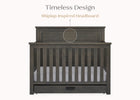 Rustic Grey (084) 7-Caden 6-in-1 Convertible Crib with Trundle Drawer
