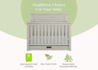 Rustic Mist (1373) 22-Caden 6-in-1 Convertible Crib with Trundle Drawer