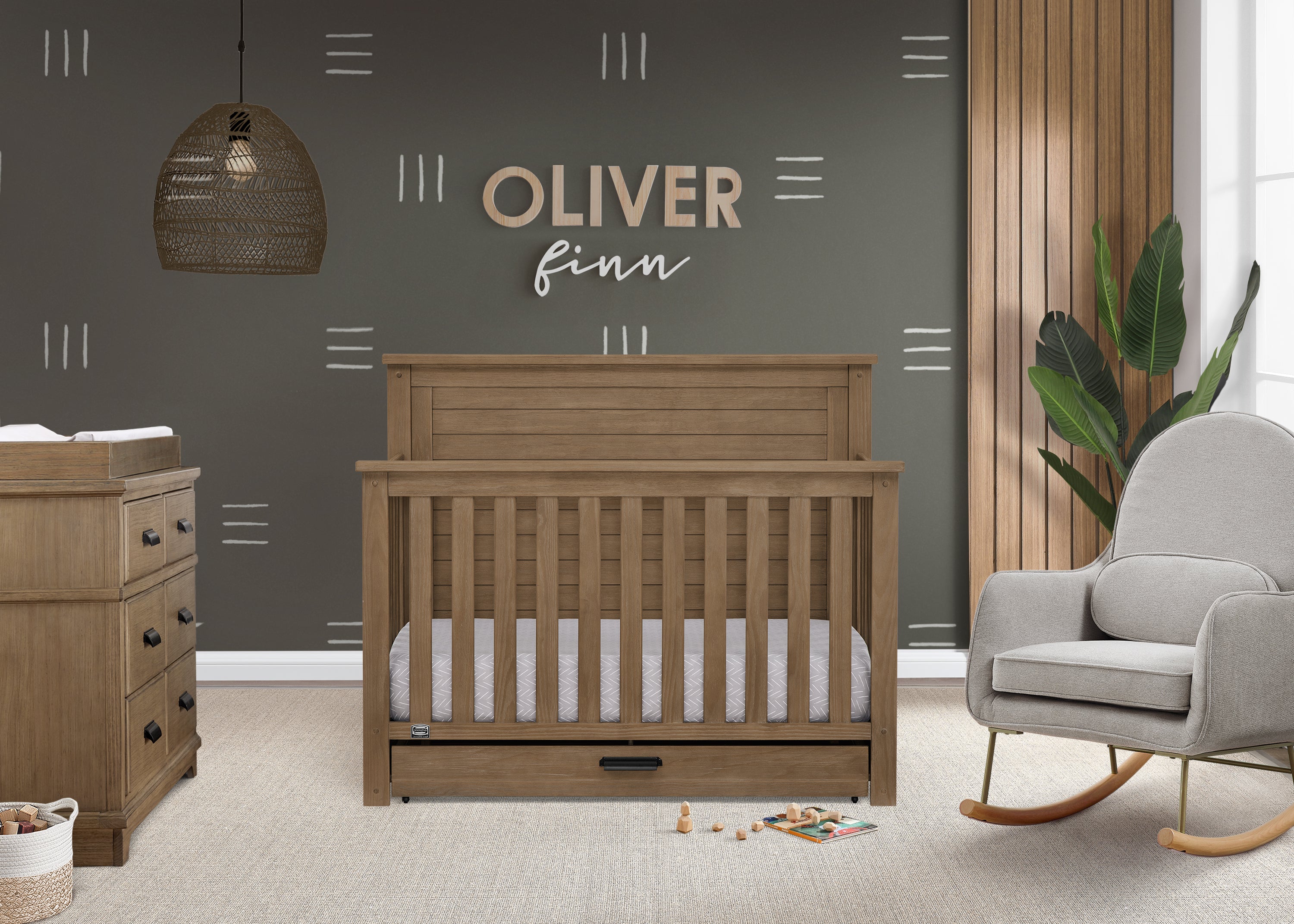 Complete The Look for Caden 6-in-1 Convertible Crib with Trundle Drawer