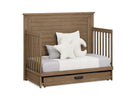 Aged Oak (845) 50-Caden 6-in-1 Convertible Crib with Trundle Drawer