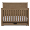 DCB: Aged Oak (845) 56-Caden 6-in-1 Convertible Crib with Trundle Drawer